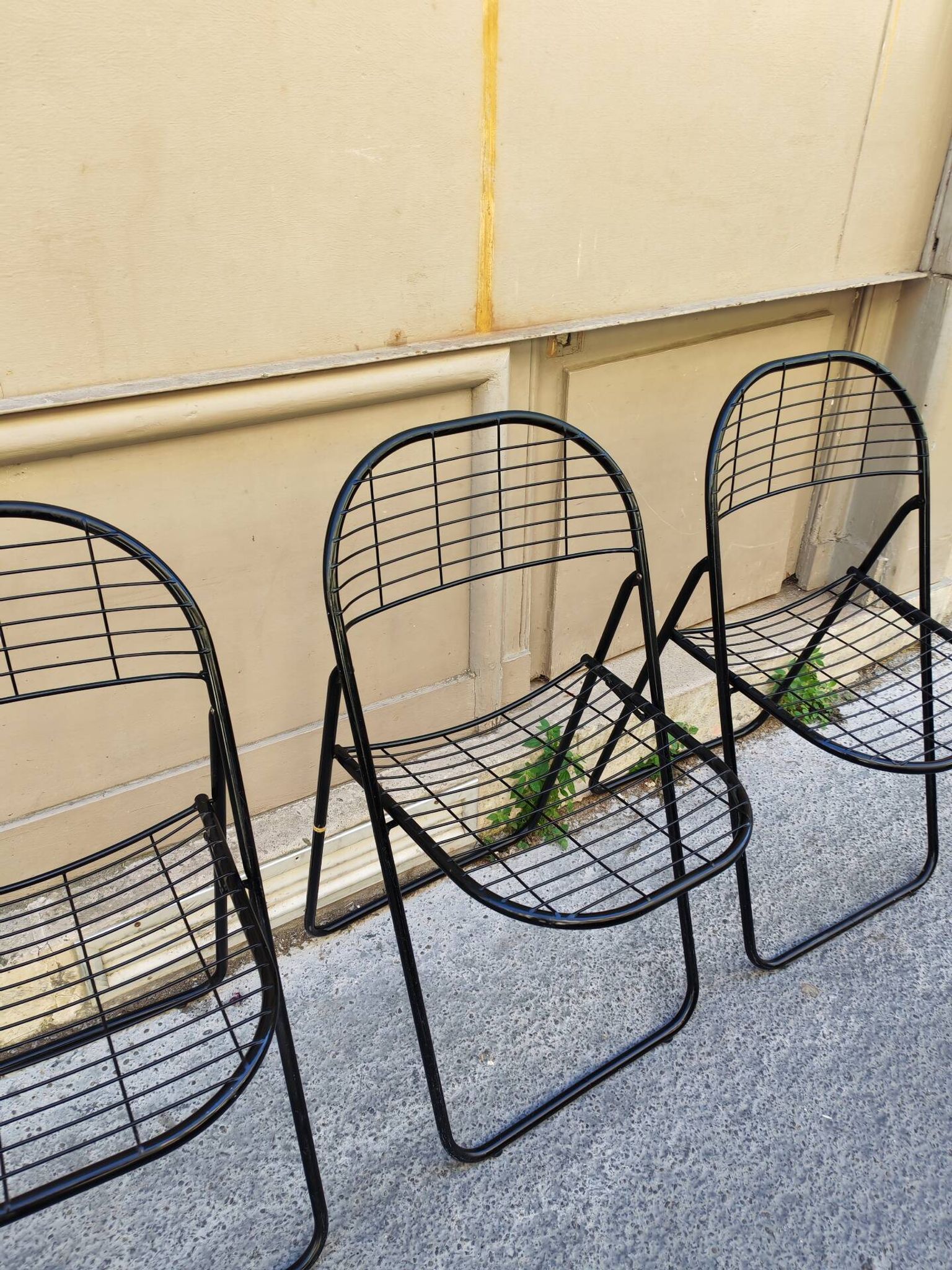 Set of 4 minimalist chairs "Åland" Niels Gammelgaard 1980
