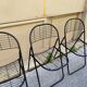 Set of 4 minimalist chairs "Åland" Niels Gammelgaard 1980