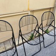 Set of 4 minimalist chairs "Åland" Niels Gammelgaard 1980
