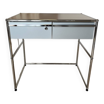 Bureau / Desserte USM Haller en Argent Mat (dernière génération)