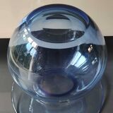 Bohemia Selection ball vase in handmade crystalline. Cobalt blue.
