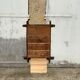 Antique wooden mirror vintage bamboo style large format XL