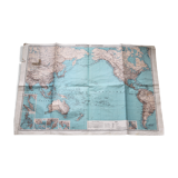 Large terrestrial planisphere "pacific ocean"