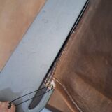 Brown leather armchair, J-Line