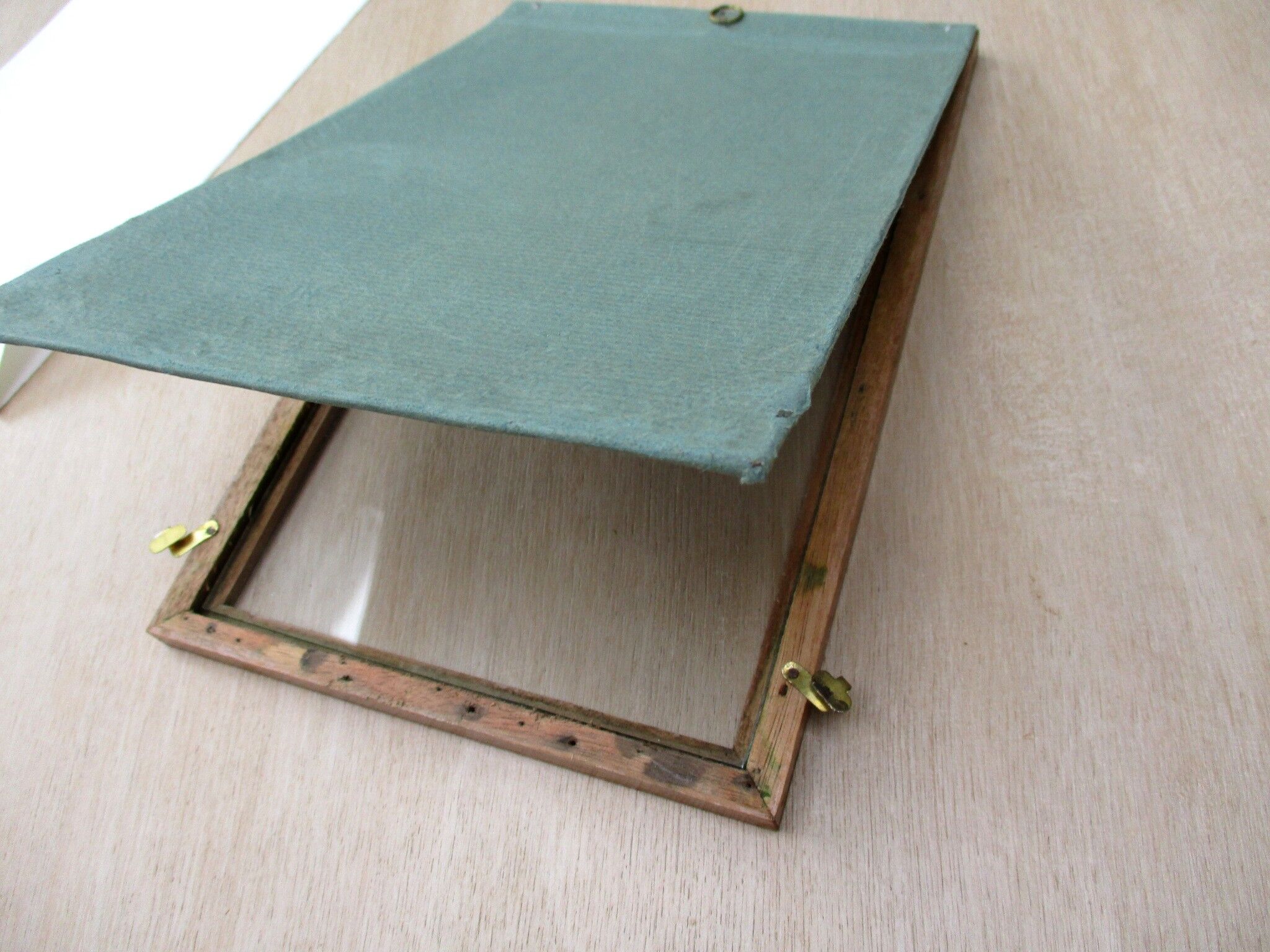 Old wall frame, wood marquetry