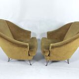 Isa Bergamo, armchairs, Italy 1950s
