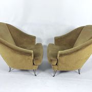 Isa Bergamo, armchairs, Italy 1950s