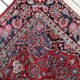 Handmade 1920s Persian Kashan rug 134 x 208 cm - deep ruby & indigo (1C1194)