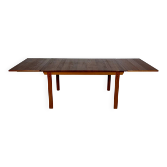 60s vintage Swedish teak extendable dining table by Nils Jonsson for Hugo Troeds