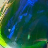 Ashtray or glass pocket tray in blue and green sommerso, Murano, 1960s