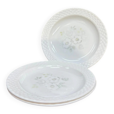 Assiette à dessert motif fleur