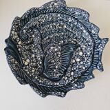 Vintage ceramic fish plate Vallauris 1950-60 (Diameter 32cm)