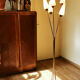 Vintage 5-pointed lamppost with tulip glass