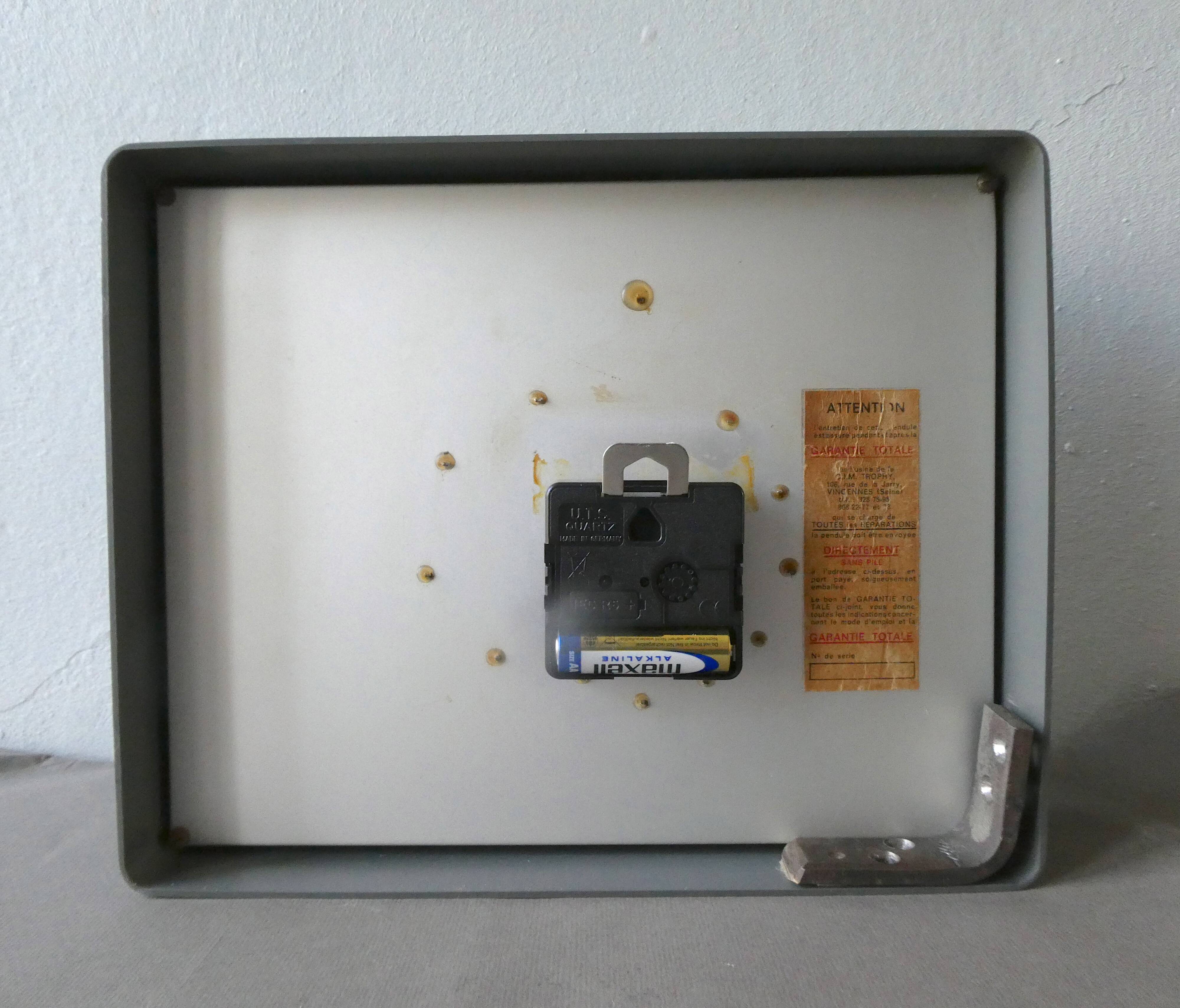 Pendulum wall clock Trophy ORTF, creation Hourriez ATO