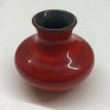 Vintage red ceramic vase