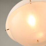 Italian Space Age Pendant in Brass and Plexiglass, 1970s