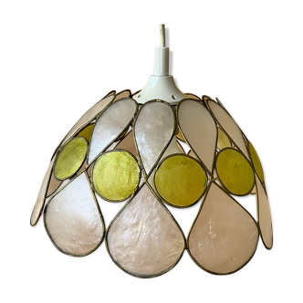 Brass and mother-of-pearl suspension