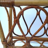 Vintage rattan magazine door