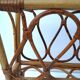 Vintage rattan magazine door