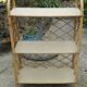 Rattan standing shelf 60s