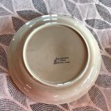 Plat beige en grès de Sarreguemine chardon