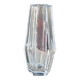 Hexagonal crystal vase by Daum France – 35 cm – Made in France