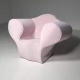 Pale pink chaise longue by Ron Arad for Moroso.