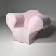 Pale pink chaise longue by Ron Arad for Moroso.