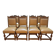 Suite de 8 chaises style Louis XIII - Haute époque en cuir