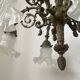Brass chandelier with 6 branches