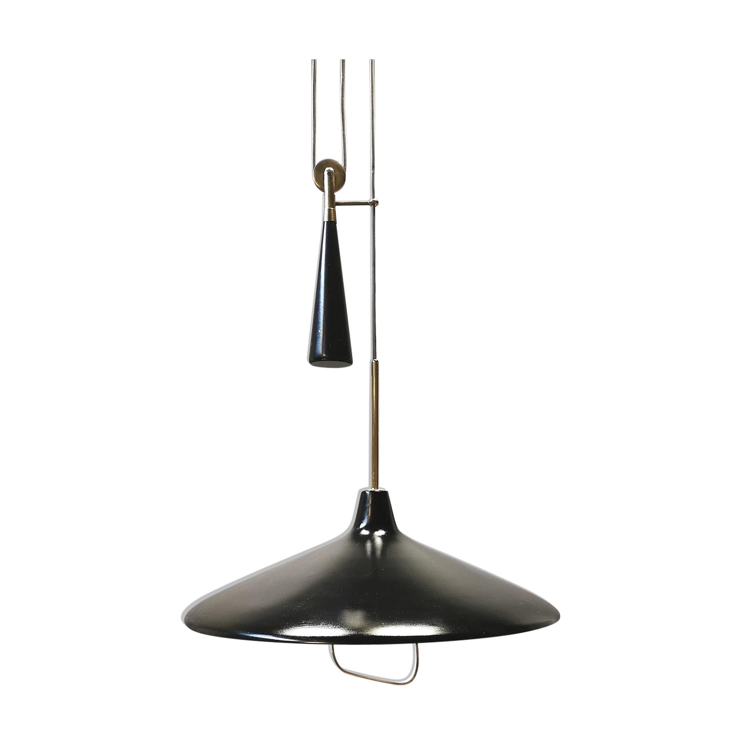 Angelo Lelli pendant lamp 12126 for Arredoluce 1947