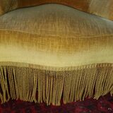 Golden yellow toad armchair