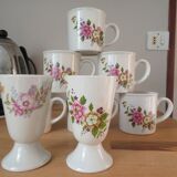 Set of 6 vintage mugs chi kiang stoneware