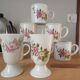 Lot de 6 mugs vintage chi kiang stoneware