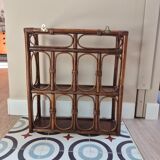 Wall shelf and rattan