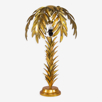 Lampe palmier dorée or
