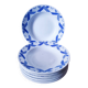 11 Art Deco earthenware soup plates by K&G Luneville