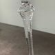 New footed glass in ruby red coloured crystal Echt Bleikristall