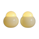 Daruma white glass bedside lamps by Sergio Asti for Candle, 1960s