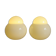 Daruma white glass bedside lamps by Sergio Asti for Candle, 1960s