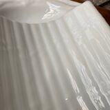 Plain white porcelain asparagus dish