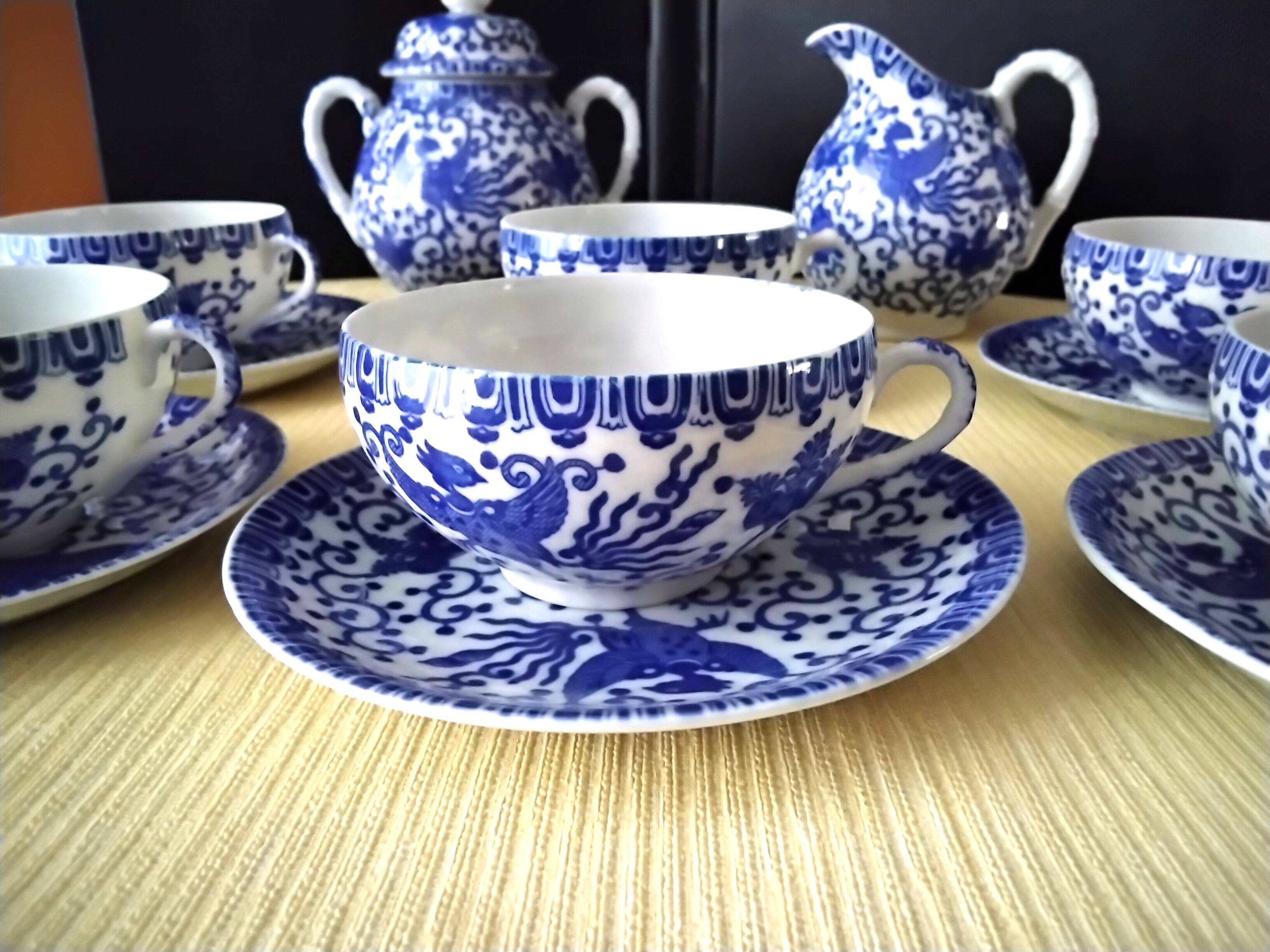 Japanese porcelain tea or coffee service, Phoebus model
