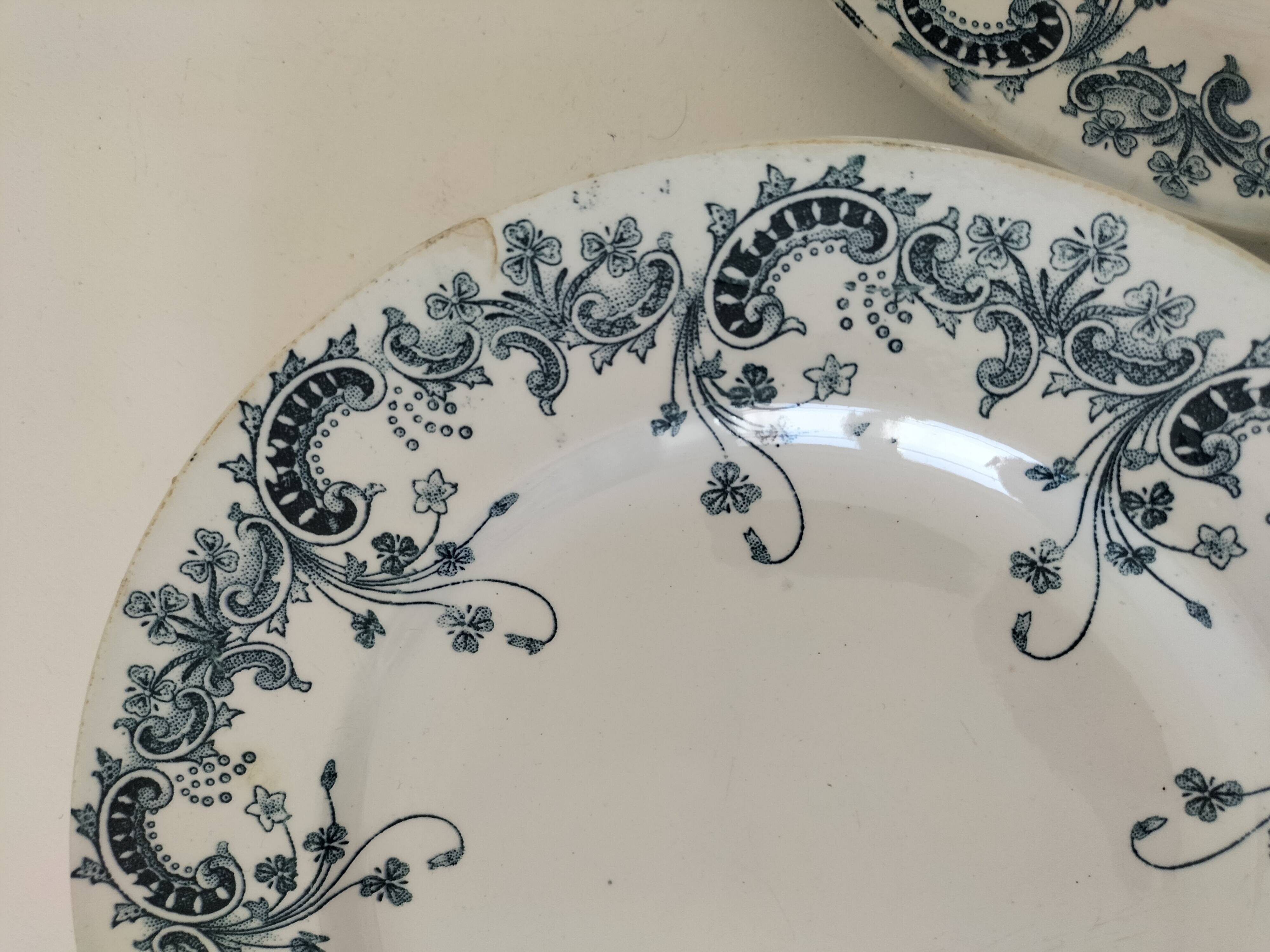 6 Saint-Amand Hamage ironstone plates – Byzantine decor