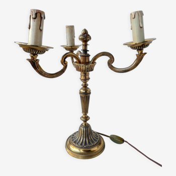 Golden three-arms candlestick