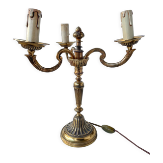 Golden three-arms candlestick