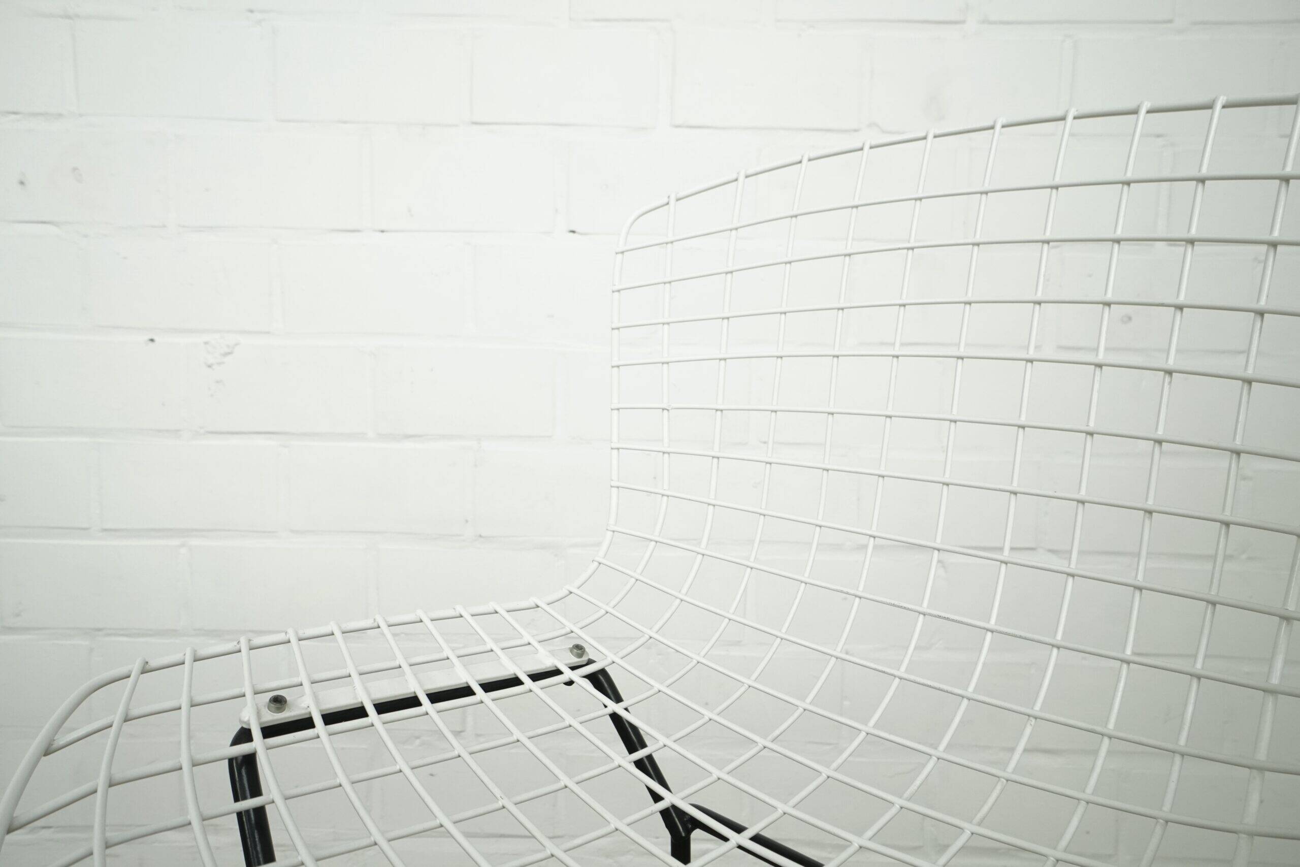 Set of two Harry Bertoia high stools for Knoll