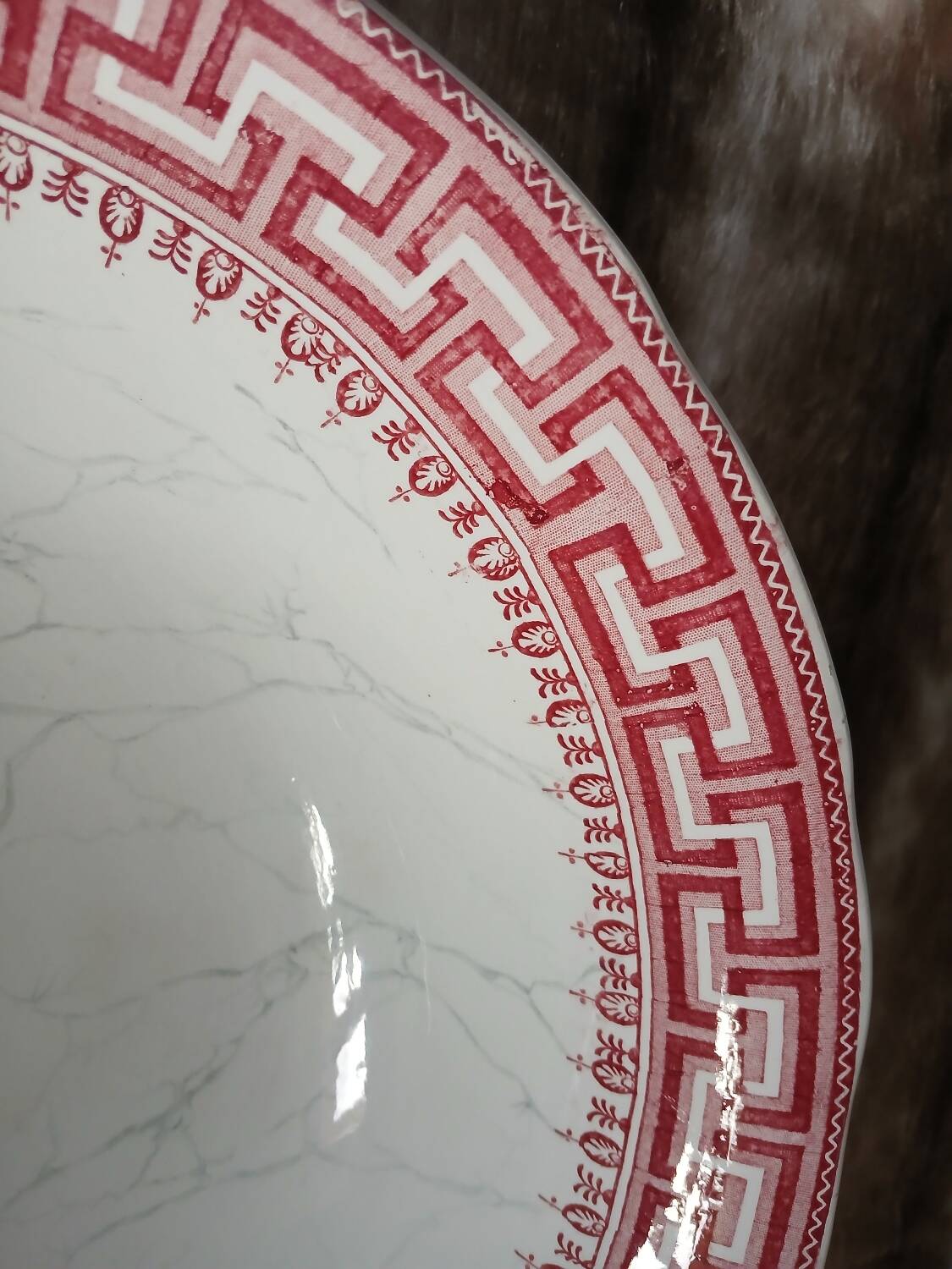 Large dish/old salad bowl Creil and Montereau