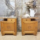 Pair of art deco bedside tables