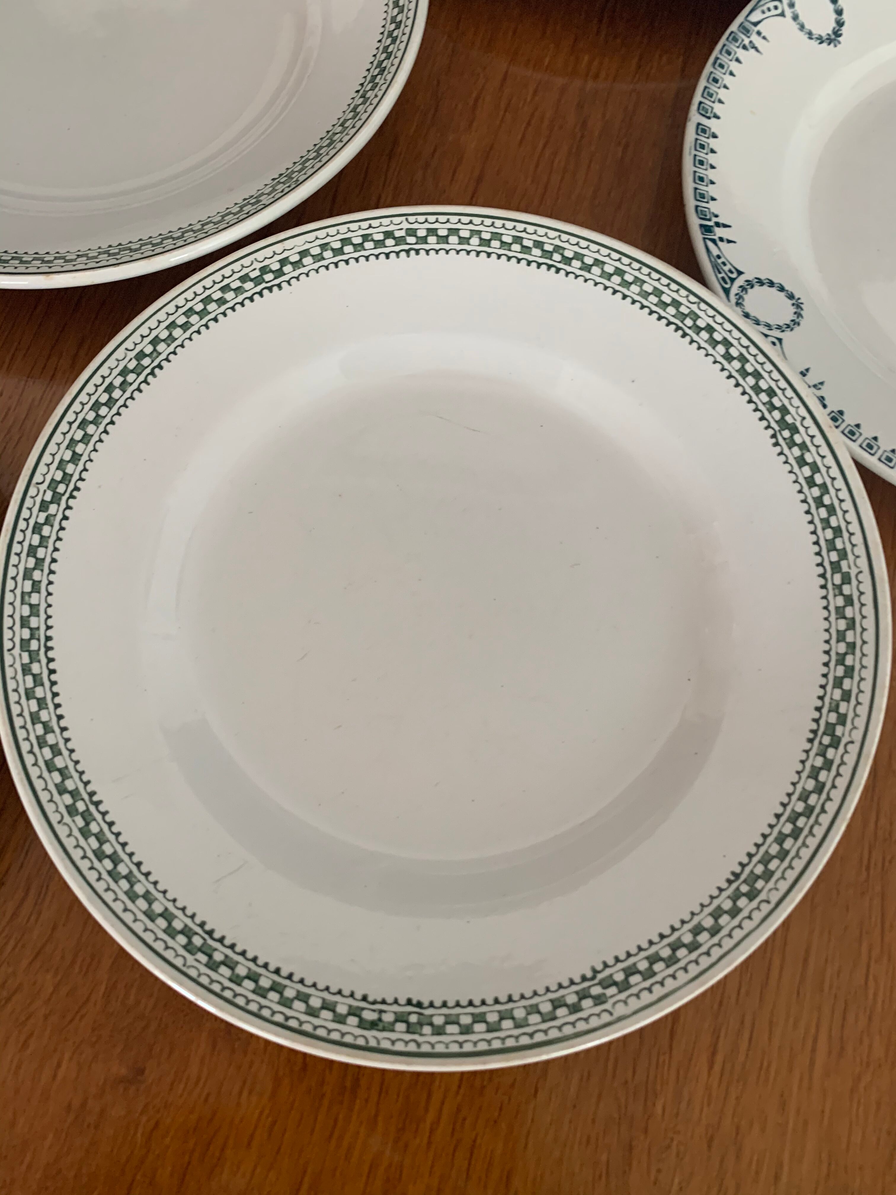 6 flat plates Iron Earth mismatched