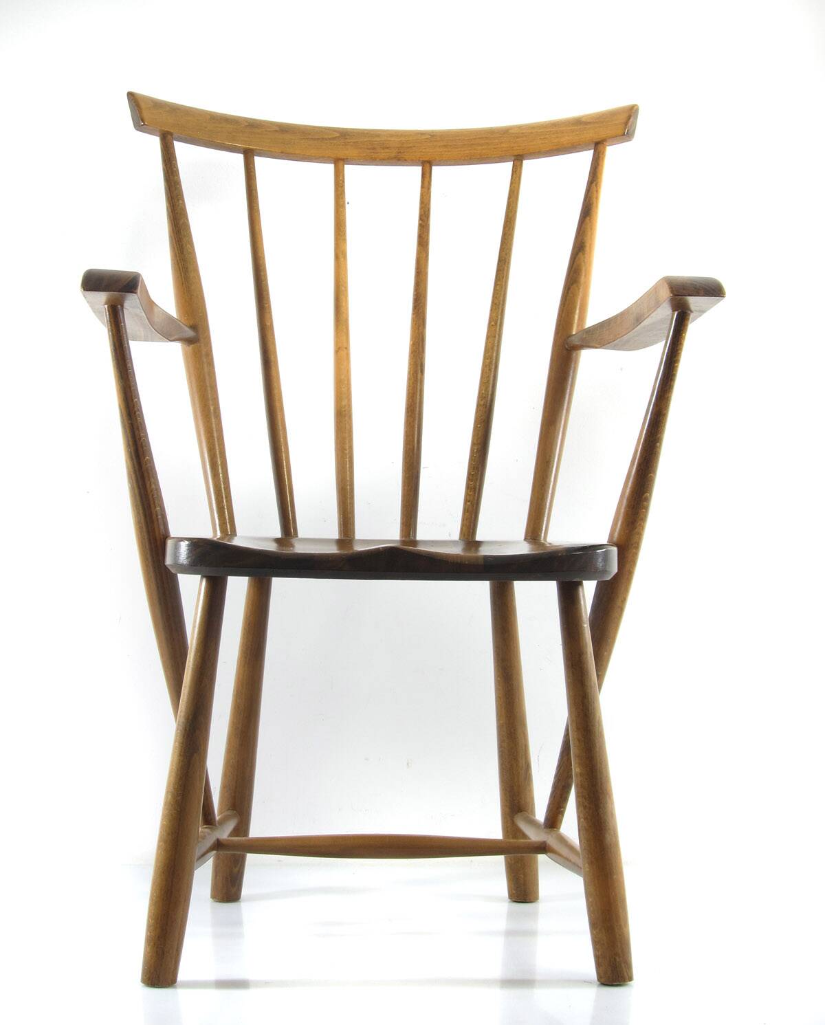 Scandinavian wooden relax armchair